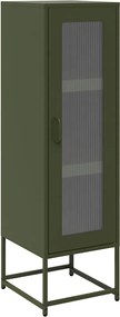 vidaXL Dulap înalt, verde măsliniu, 36x39x123 cm, oțel laminat rece