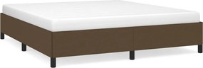 vidaXL Cadru de pat fără saltea, maro închis, 180x200 cm, textil