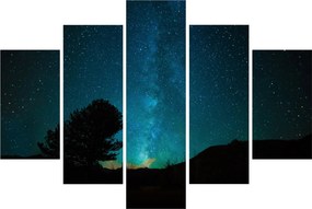 Tablou cu cerul nocturn și stele (150x105 cm)