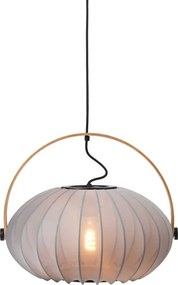 Halo Design 746354 - Lustră suspendată pe cablu DC 1xE27/40W/230V Ø 40 cm gri/stejar