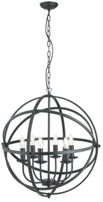 Lustra suspendata stil traditional Orbit negru 2476-6BK SRT