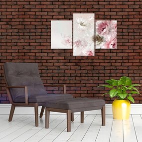 Tablou - Pictura flori roz (90x60 cm)