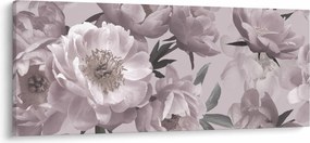 Tablou - Vintage bujorii (120x50 cm)