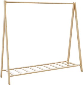 vidaXL Cuier pentru haine cu rafturi, 106x34x102 cm, bambus