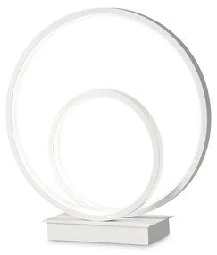 Lampa de masa LED design modern circular OZ TL BIANCO