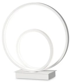 Lampa de masa LED design modern circular OZ TL ON-OFF BIANCO