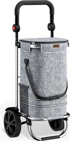 Geantă de cumpărături pe roți EASY, 50L, gri Monzana