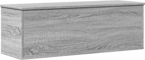 vidaXL Cutie de depozitare, gri sonoma, 102x35x35 cm, lemn prelucrat