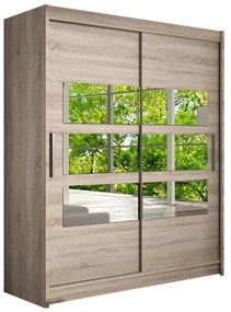 Dulap cu uși glisante Primrose VII (alb) (iluminare LED RGB colorat). 1058472