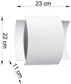 Aplică Sollux Fogmi, alb