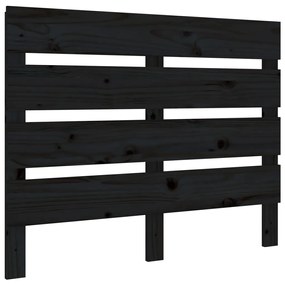 Cadru pat Small Single 2FT6, negru, 75x190 cm, lemn masiv pin Negru, 75 x 190 cm