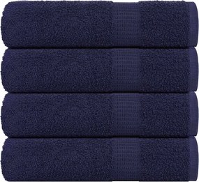 vidaXL Prosoape de mâini, FROGN, 4 buc., albastru marin, 50x100 cm, 360 g/m²