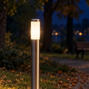 BRILAGI - LED RGBW lampă de exterior ELIA 1xE27/6,5W/230V 2700-6500K IP44 100 cm crom