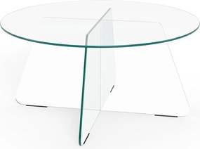 Măsuță de cafea rotundă din sticlă ø 80 cm Samos – Actona