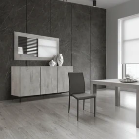 COMODA STATUARIO PICIOR METALIC - GRI CIMENT