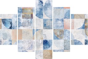 Tablou - figuri geometrice pe perete (150x105 cm)