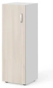 Dulap mediu Manager 39,9 x 42,2 x 119,5 cm, stânga, salcâm deschis / alb