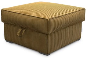 Taburet mustar SMART COSARO cu spatiu de depozitare 65x65 cm