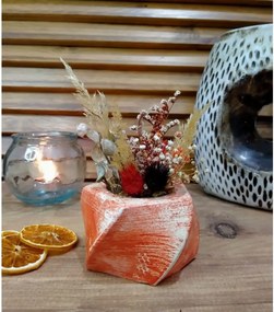 Ghiveci decorativ cu flori artificiale, homs seria A620,17x5.5x9 cm,30350