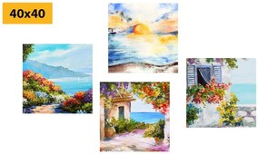 Set tablouri răsărit de soare la mare