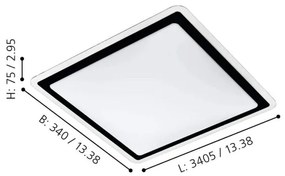 Eglo 99405 - Plafonieră LED COMPETA LED/24W/230V