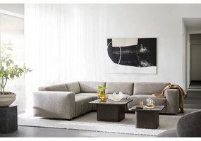 Măsuță de cafea maro închis cu aspect de lemn de stejar ø 60 cm Sullivan – Rowico