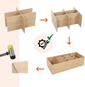 Pantofar cu bancă tapițată GABI, 10 compartimente, 104x30x48cm, gri/maro deschis Jurhan