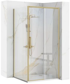 Cabina dus Rapid Slide 120 x 80 cm auriu
