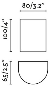 Aplica perete aluminiu alb, 1xGU10, SOLE round