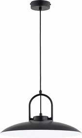 Lampă suspendată pe cablu HATTORI 1xE27/15W/230V, neagră