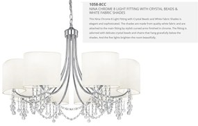 Candelabru elegant design modern Nina 8L 1058-8CC SRT