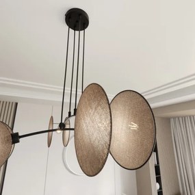 Lustră pe cablu MOTIF 4xE14/10W/230V bej