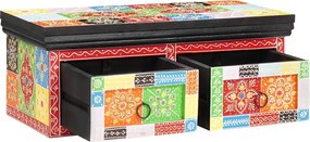 vidaXL Cabinet TV Multicolour 60 x 30 x 24 cm Lemn masiv de mango