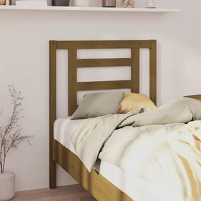 vidaXL Tăblie de pat, maro miere, 81x4x100 cm, lemn masiv de pin