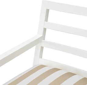 Scaun de interior/ exterior elegant design LUX Delta, alb mat