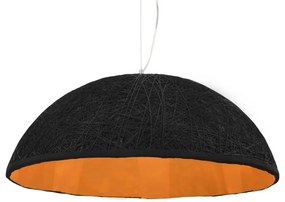 vidaXL Lampă suspendată, negru și auriu, Ø70 cm, E27