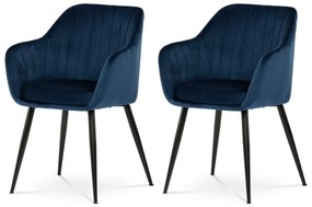 Set de scaune de sufragerie PIKA BLUE4, 2 buc