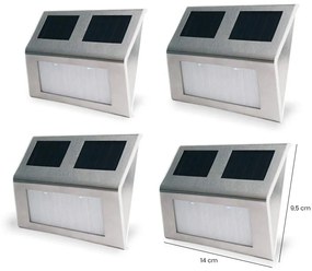 4 buc Lampa solara de perete pentru exterior