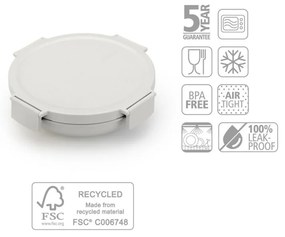 Cutie pentru alimente Brabantia Make&Take 1006301, 1 L, Inchidere ermetica, Fara BPA, Gri deschis