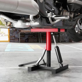 HOMCOM Cric Elevator Moto din Oțel, Capacitate 150 kg, Înălțime Reglabilă | Aosom Romania