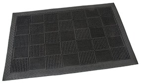 Covoraș de curățare din cauciuc Pin Squares 40 x 60 x 0,7 cm, negru