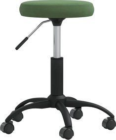 vidaXL Taburet de masaj, verde închis, catifea