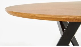 Masa de bucaterie Mozambic, stejar auriu / negru