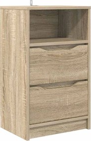 vidaXL Noptieră cu sertar Stejar Sonoma 40 x 30 x 467 cm Lemn compozit