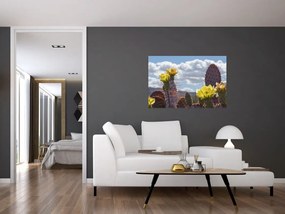 Tablou cu floarea de cactus Opunție (90x60 cm)
