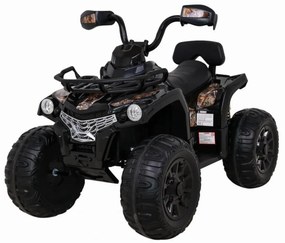 ATV Electric cu acumulator pentru copii NOVOKIDS™ Madness Quad PRO , Cu melodii si lumini, Lungime 100 cm, 3-8 ani , Max 30 kg , Roti EVA, 12V, Negru