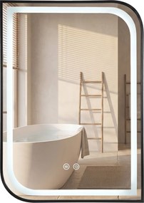 Oglindă LED ZONE 80X60 BLACK