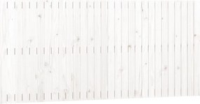 vidaXL Tăblie de pat pentru perete, alb, 185x3x90 cm, lemn masiv pin