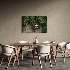 Tablou - lumânare de Crăciun (90x60 cm)