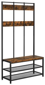 Cuier de podea NAVOR, maro/negru